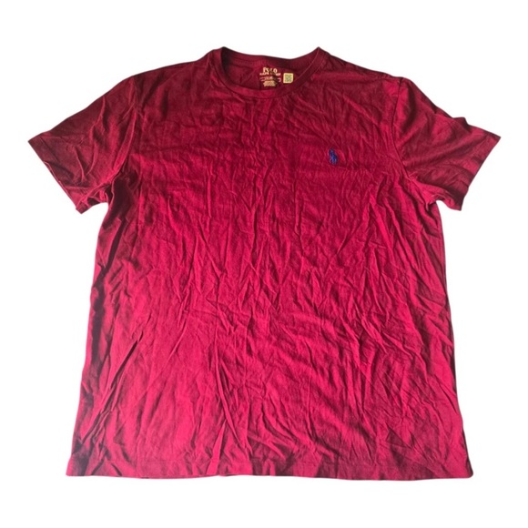 Polo by Ralph Lauren Tee Shirt Sz Large Men's Red Short Sleeve Casual Logo - Picture 1 of 9